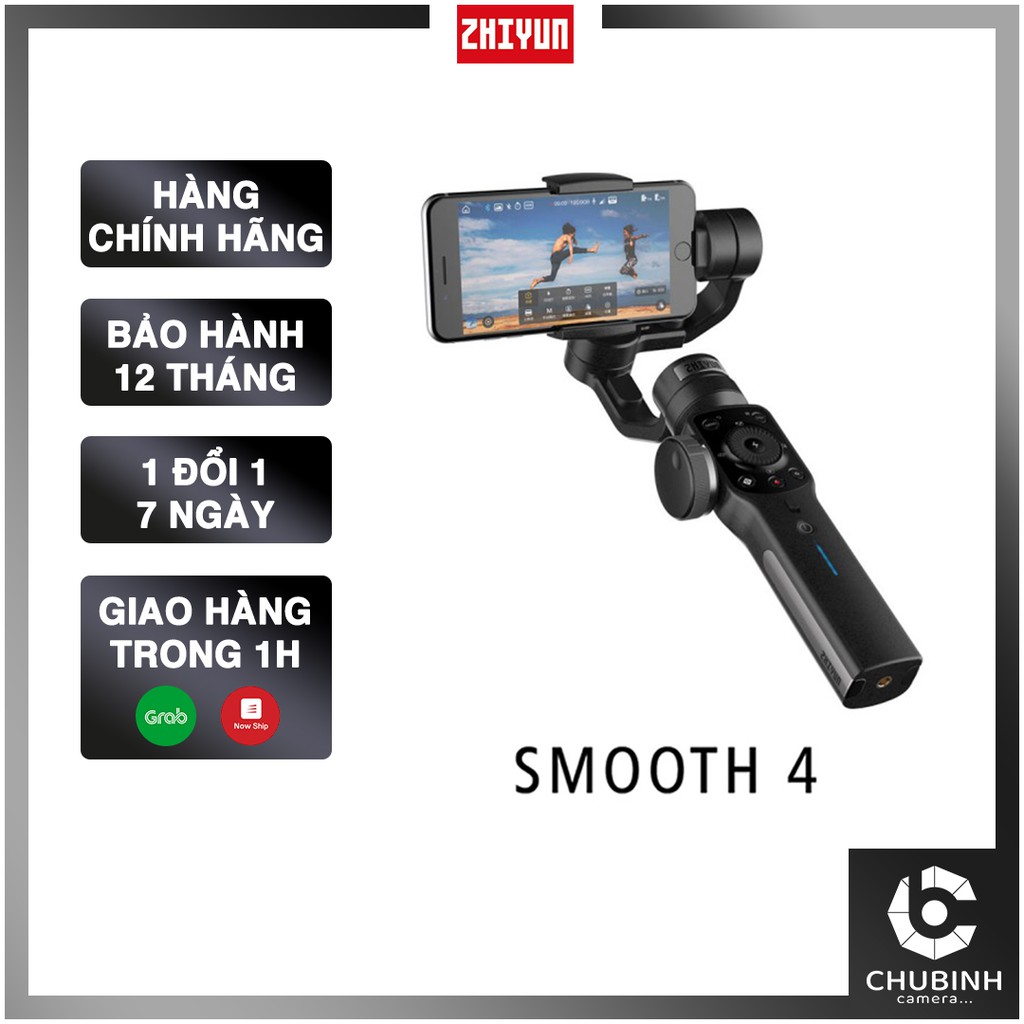 Gimbal Zhiyun Smooth 4 | Tay cầm chống rung điện thoại | Bảo Hành 12 THÁNG | BigBuy360 - bigbuy360.vn