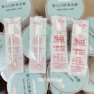 Que tưa lưỡi, rơ lưỡi V-COOOL SILICONE cho bé ( Lẻ 1 que)