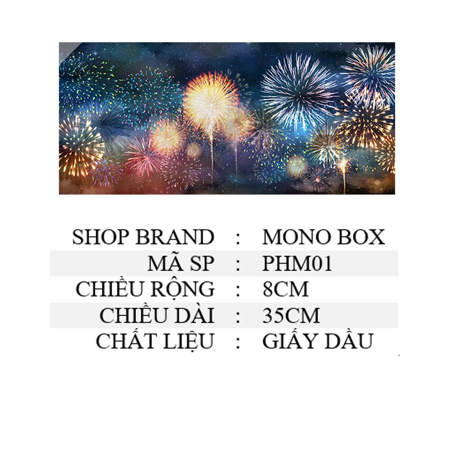 Washi tape phong cảnh trang trí sổ chiết đẹp cổ trang MONO BOX PHM01