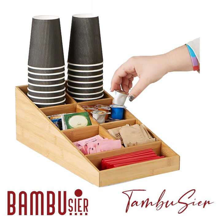 [BAMBOO] Khay đựng đồ đa năng 7 ngăn bằng tre cao cấp - khay đựng đồ bằng tre Việt Nam xuất khẩu [BAUSTIN-07]