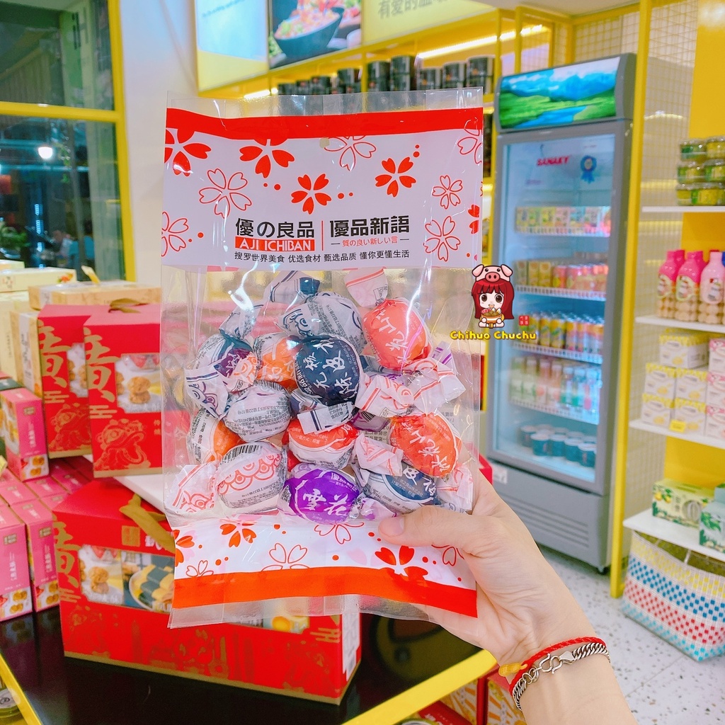 Xí muội ướt gói giấy đủ màu Hongkong