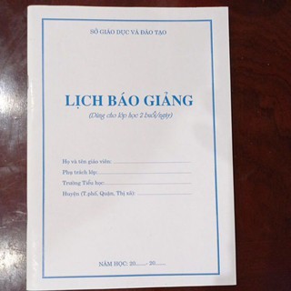 Tổng Hợp Mẫu Sổ Báo Giảng Thcs Giá Rẻ, Bán Chạy Tháng 5/2023 - Beecost