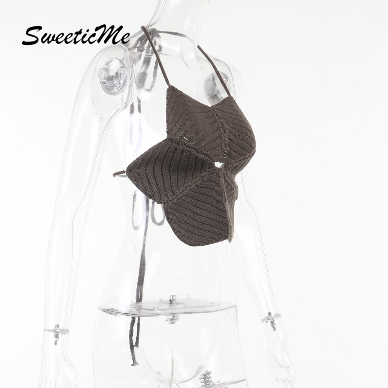 Áo Dệt Kim Hở Lưng Sweeticme 2021 | BigBuy360 - bigbuy360.vn