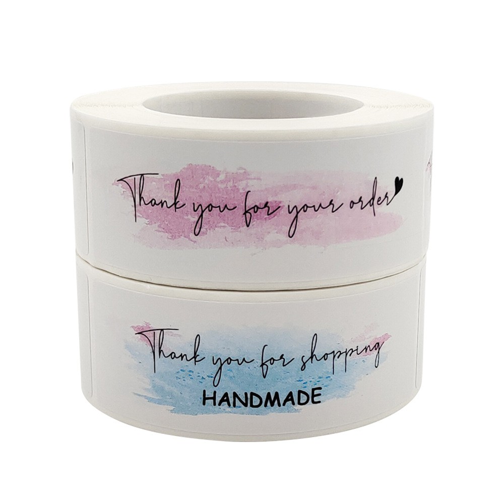 Cuộn 500 Sticker Nhãn Dán Thank You Dùng Để Trang Trí Đóng Gói Hàng | BigBuy360 - bigbuy360.vn