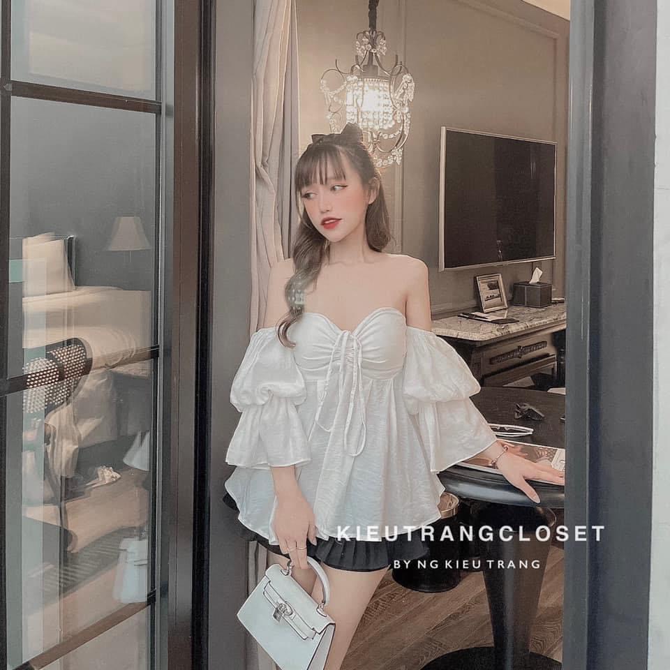 Đầm Trễ Vai Rút Dây Giữa D039 | BigBuy360 - bigbuy360.vn