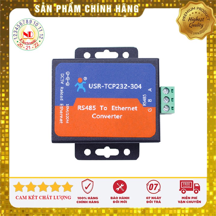 RS485 to ethernet - Bộ chuyển đổi RS485 sang TCP/IP Ethernet USR-TCP232-304