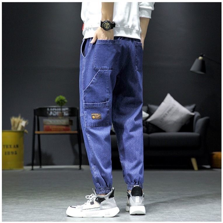 Quần Jeans Jogger Nam Phong Cách Hip Hop Năng Động