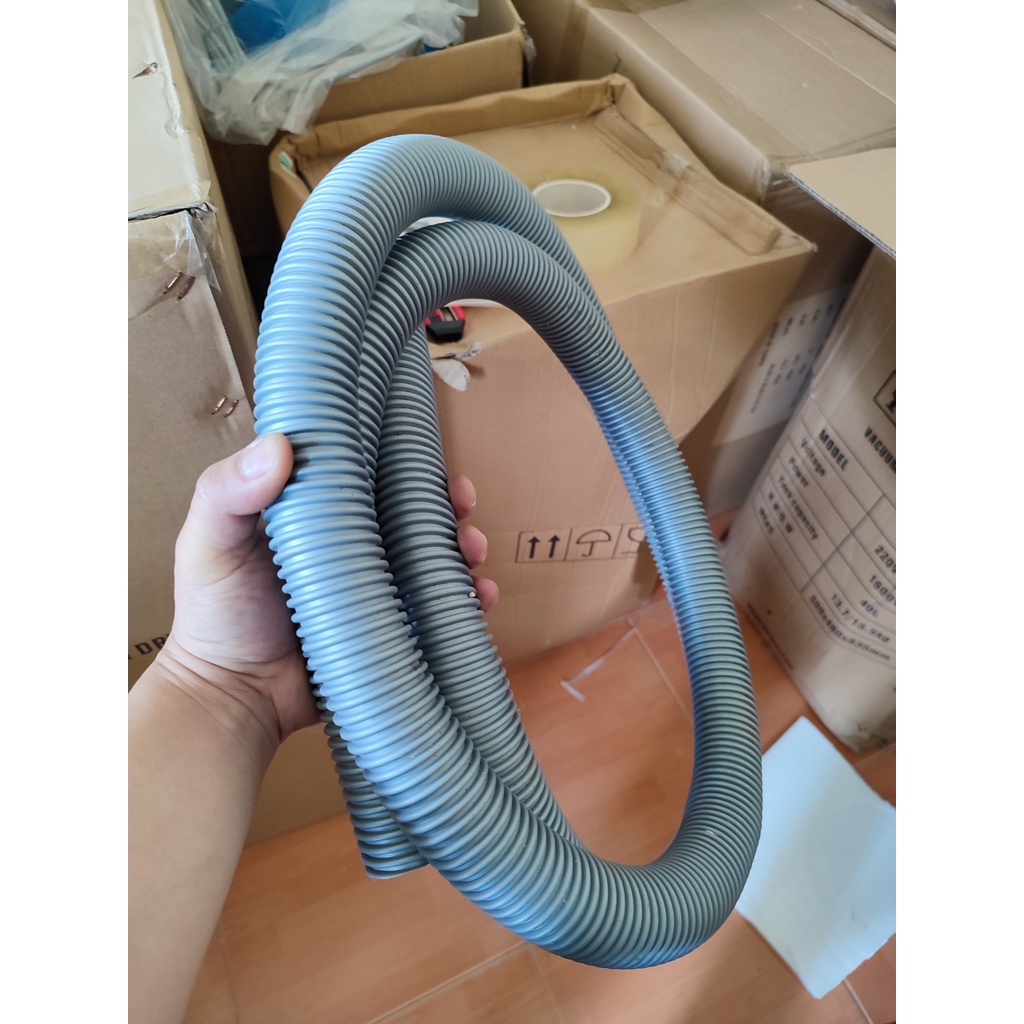 Ống mềm hút bụi,ống gân nhựa máy hút bụi gia đình,công nghiệp Phi 38mm dài 2,5m
