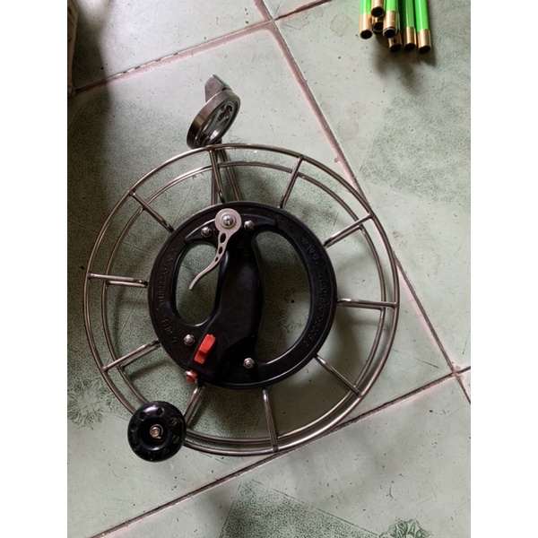 Tay quay inox có thắng 25cm