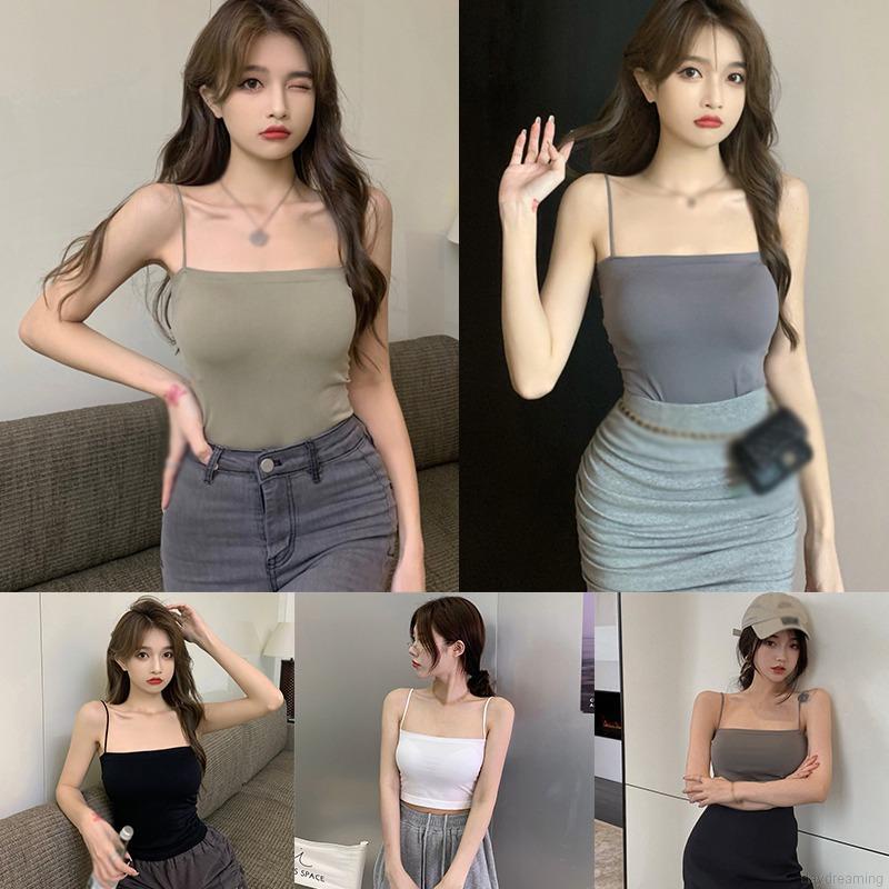 Áo tank top hai dây có mút độn 5 màu sắc