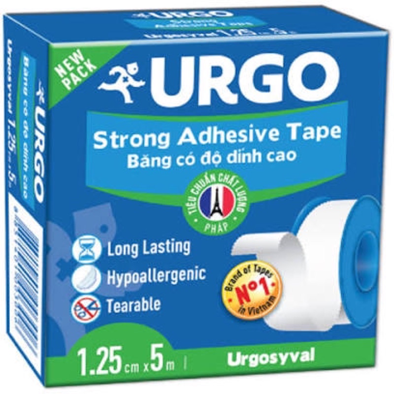 ✅ [ Chính Hãng ] Băng Keo Lụa Urgosyval 1,25Cm X 5M.