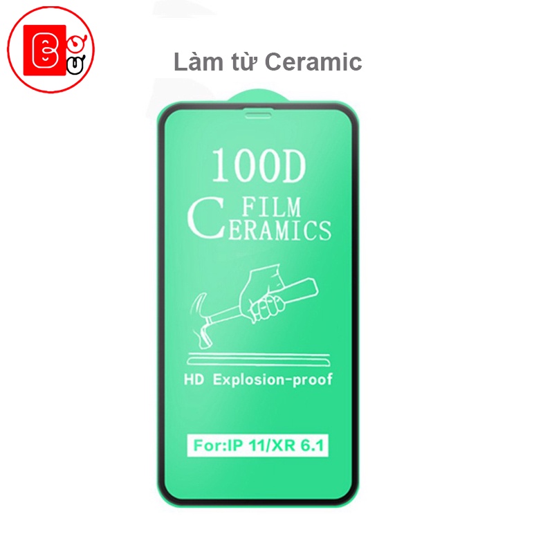 Cường Lực Dẻo Full Màn 100D Dành Cho Ip, Chống Mẻ Vỡ Viền – Bơ Bư