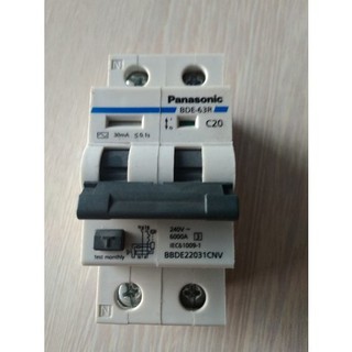 Cầu Dao - Aptomat chống giật 20A Panasonic