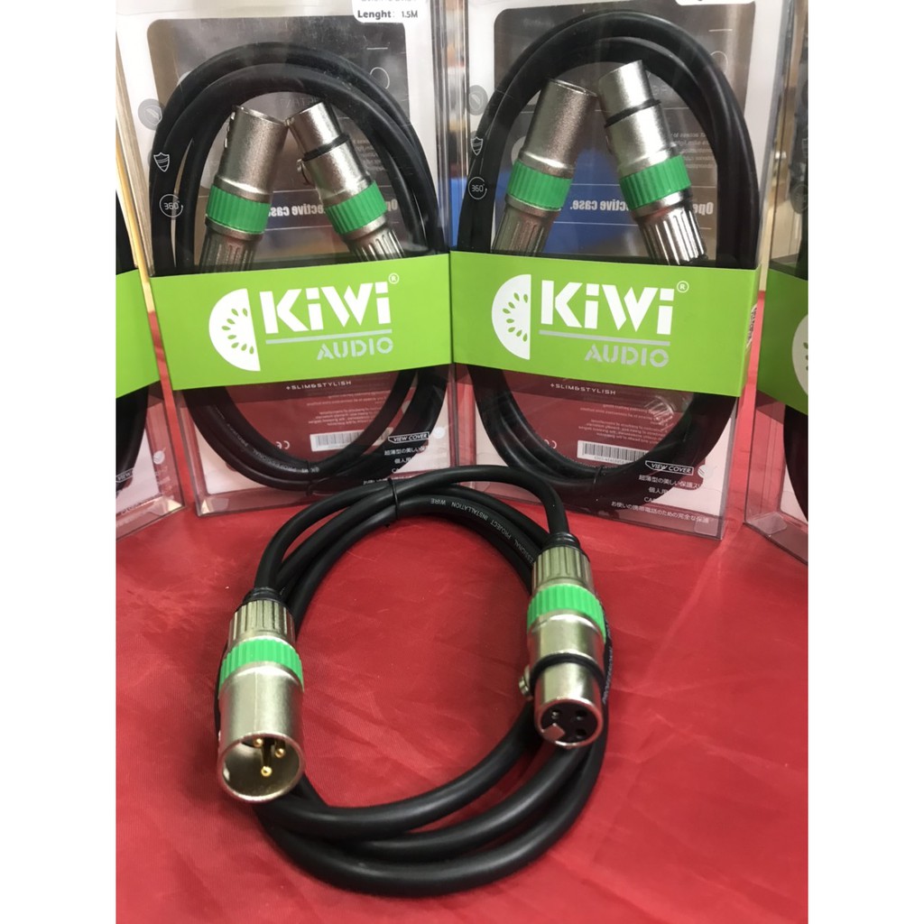 Dây canon Đực cái Kiwi  dài 0,8m và 1,5m - Dây canon âm dương kiwi