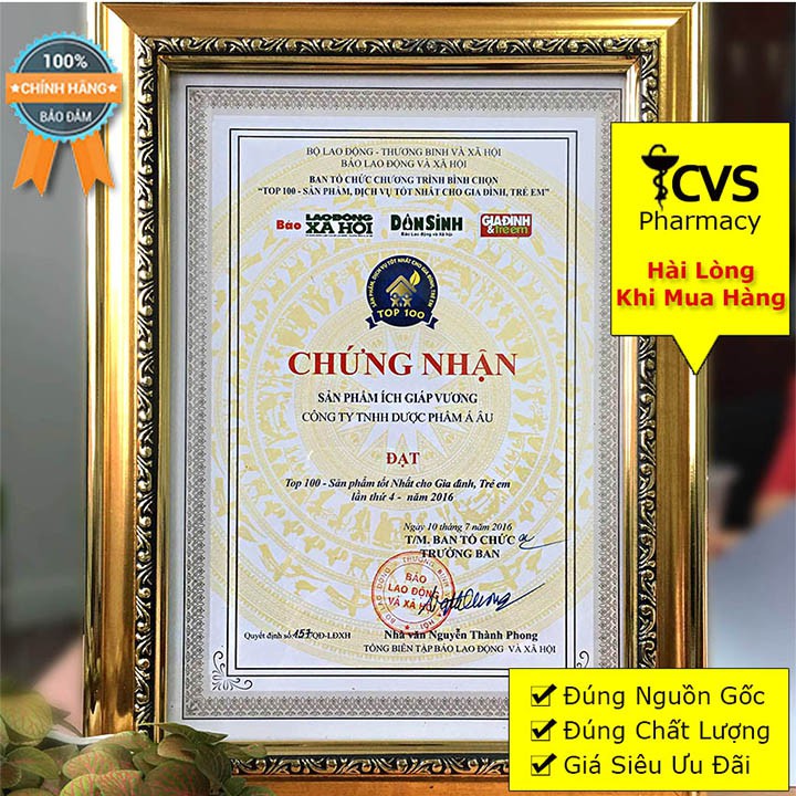 Ích Giáp Vương – Viên Uống Tăng Cường Sức Khỏe Tuyến Giáp (Hộp 30 Viên)