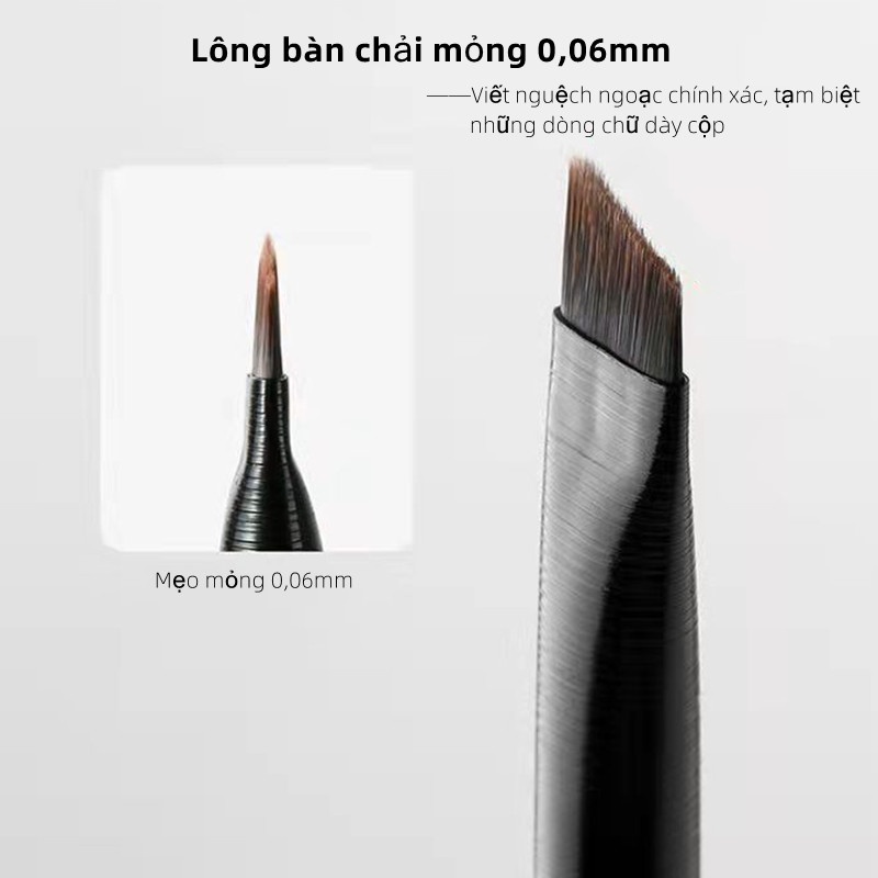 GDTIMA 1 chổi kẻ lông mày góc cạnh nhỏ gọn để trang điểm