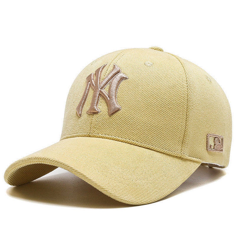 Hat New Four Seasons Korean Style Trendy Fashion Joker Peaked Cap Adjustable NY Fashion Brand Couple Age-Reducing Baseball Cap oWRQ