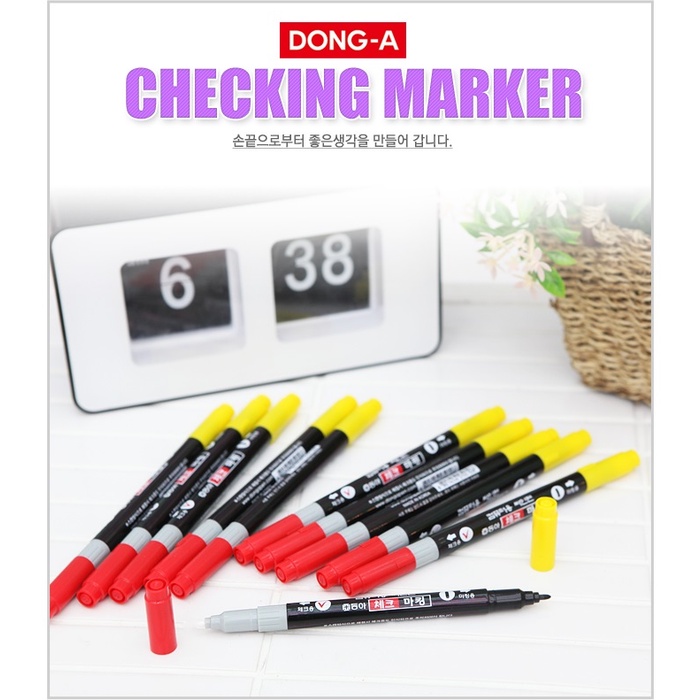 Bút Đánh Dấu Marker ARTBOX Hàn Quốc Dong-A Màu Đỏ
