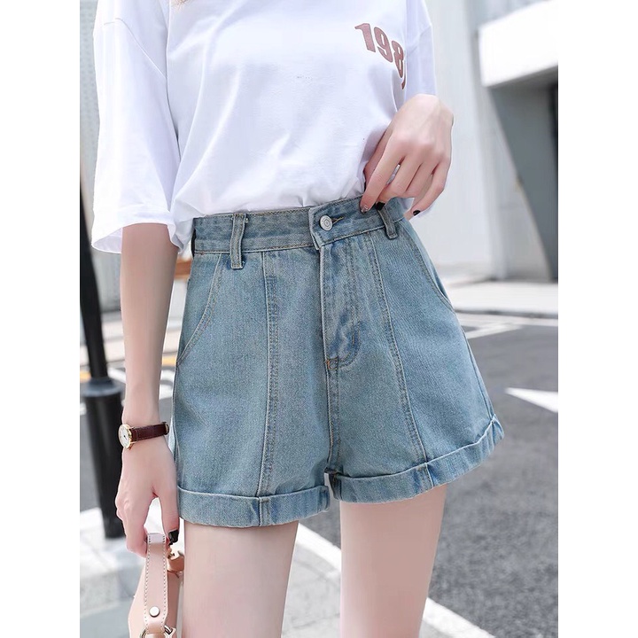 Quần đùi nữ chất kaki, Quần Sooc Đùi Nữ Cạp Cao Ulzzang Thời Trang VAVASA QD16