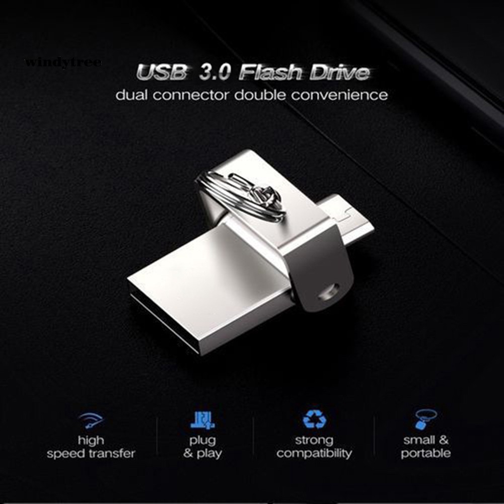 【WDTE】Swivel 1/2TB 256/512G Micro USB 3.0 Flash Drive Memory Thumb Stick OTG U Disk