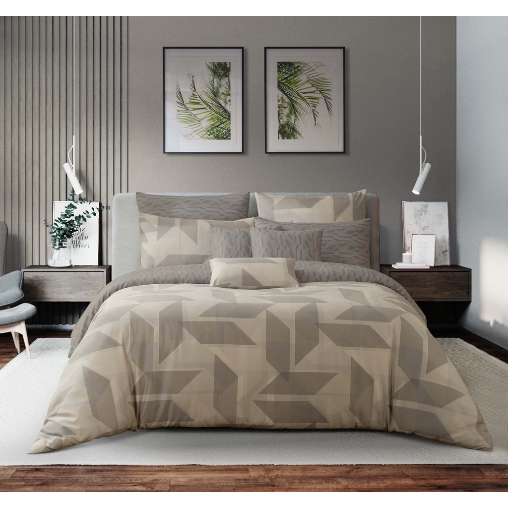 Bộ ga kèm Vỏ chăn Akemi Tencel Touch Serenity Enam, gồm 6 món