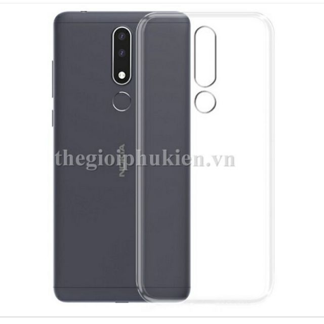 Ốp lưng dẻo silicon cho nokia 3.1 plus trong suốt