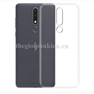 Ốp lưng dẻo silicon cho nokia 3.1 plus trong suốt