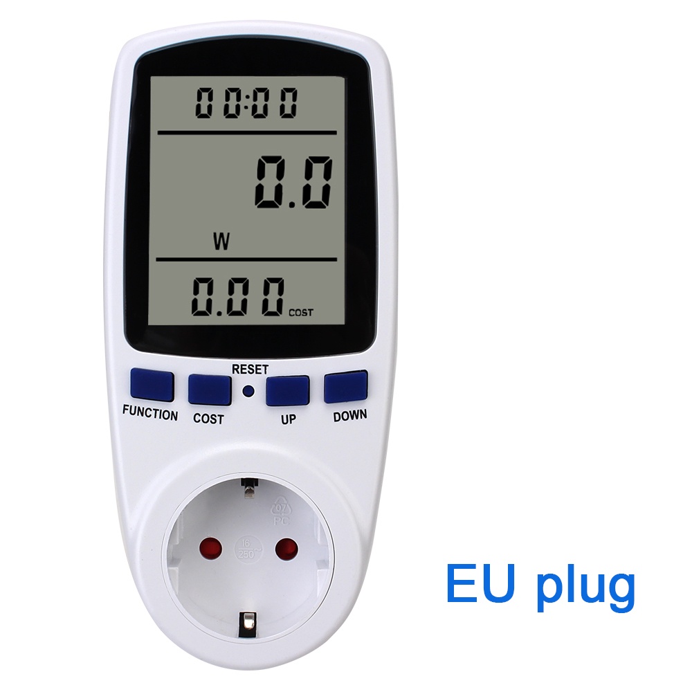 Thiết Bị Đo Công Suất Điện 220V AC EU Màn Hình LCD Tiện Dụng