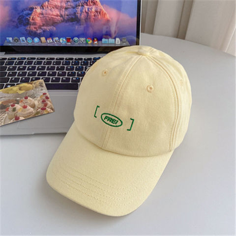 Mũ lưỡi trai thêu họa tiết chữ đơn giản màu sắc ngọt ngào