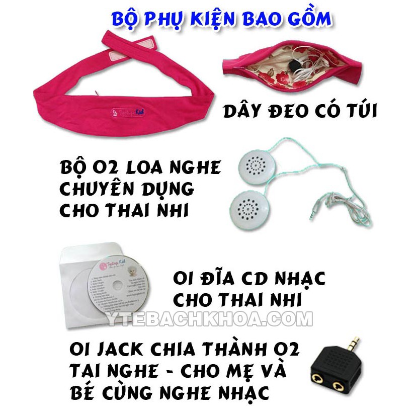 [TẶNG] TAI NGHE BÀ BẦU TIPTOP KID MUSIC (TẶNG MÁY MP3, TAI NGHE CHO MẸ)