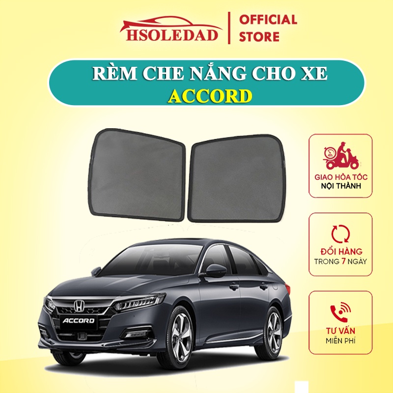 Rèm che nắng nam châm cho xe Honda Accord, bộ 4 tấm cho 4 cửa, hàng loại 1 cao cấp nhất, vừa khít kính