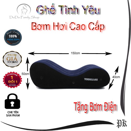 Ghế bơm hơi tiện lợi đặt trong phòng ngủ dễ cất giữ và di chuyển - tặng kèm bơm điện cao cấp