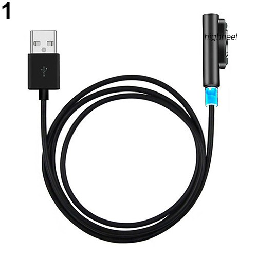 Dây Cáp Sạc Usb Bằng Nhôm Từ Tính Có Đèn Led Cho Sony Xperia Z1 Z2 Z3 Compact Z Ultra