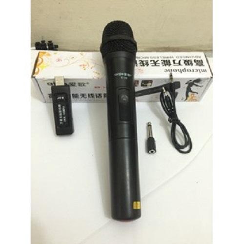 Micro Karaoke không dây cho loa kéo Daile V10 (đen) - Hỗ trợ các thiết bị có jack cắm 3.5mm và 6.5mm