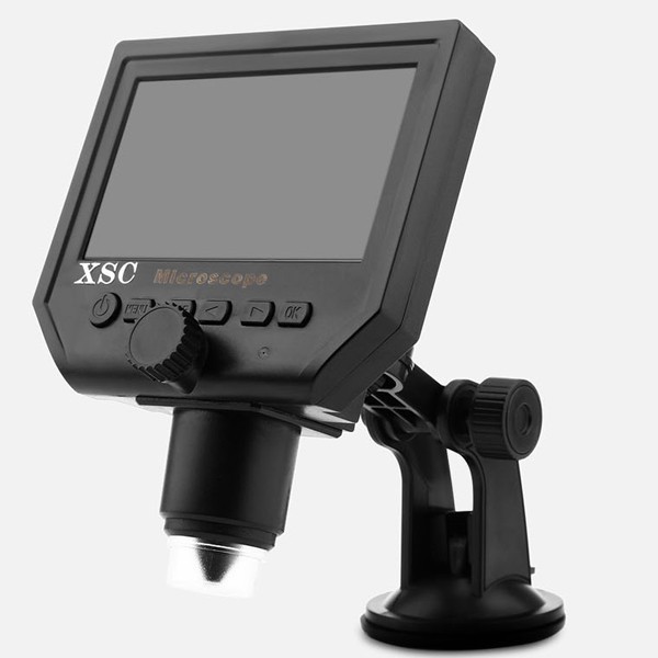 3C XSC G600 Portable 3.6MP 600x LCD Digital Microscope - EU PLUG BLACK 20