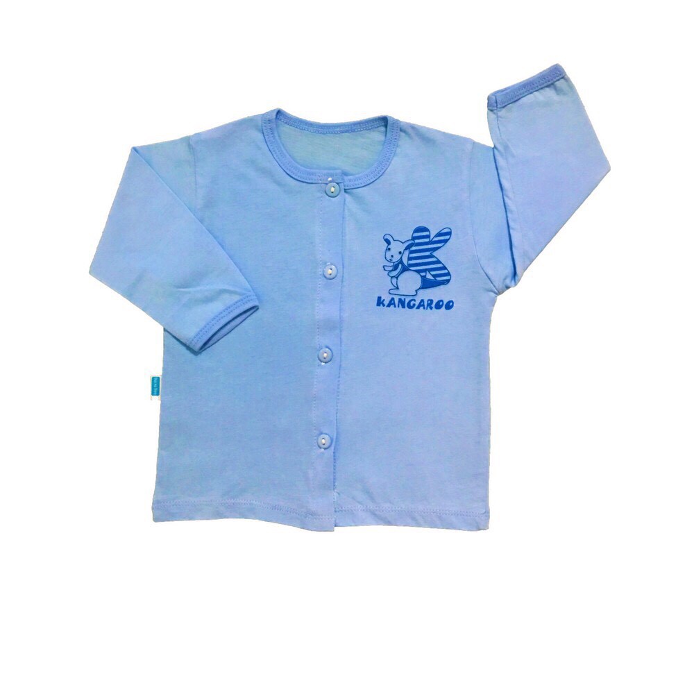 Combo 10 áo sơ sinh cotton Màu Tay dài cài nút giữa Thái Hà Thịnh- size 1-5 cho bé sơ sinh-12kg