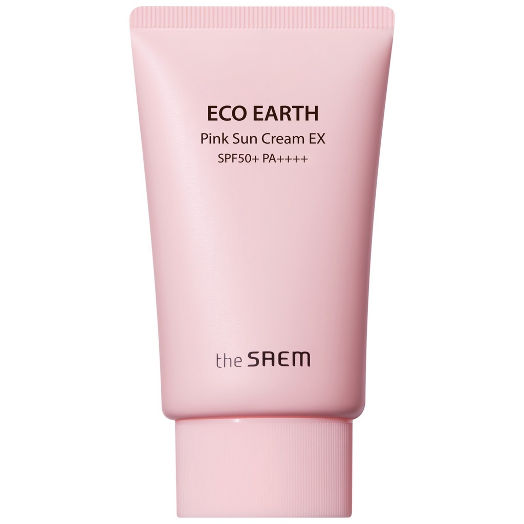 Kem Chống Nắng Ngăn Ngừa Tia UVA và UVB The Saem Eco Earth Pink Sun Cream 50g