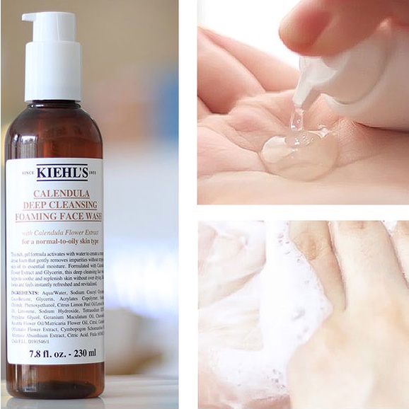 KIEHL'S Sữa Rửa Mặt Calendula 'S 230ml Giúp Dưỡng Ẩm Và Làm Sạch Sâu Cao Cấp