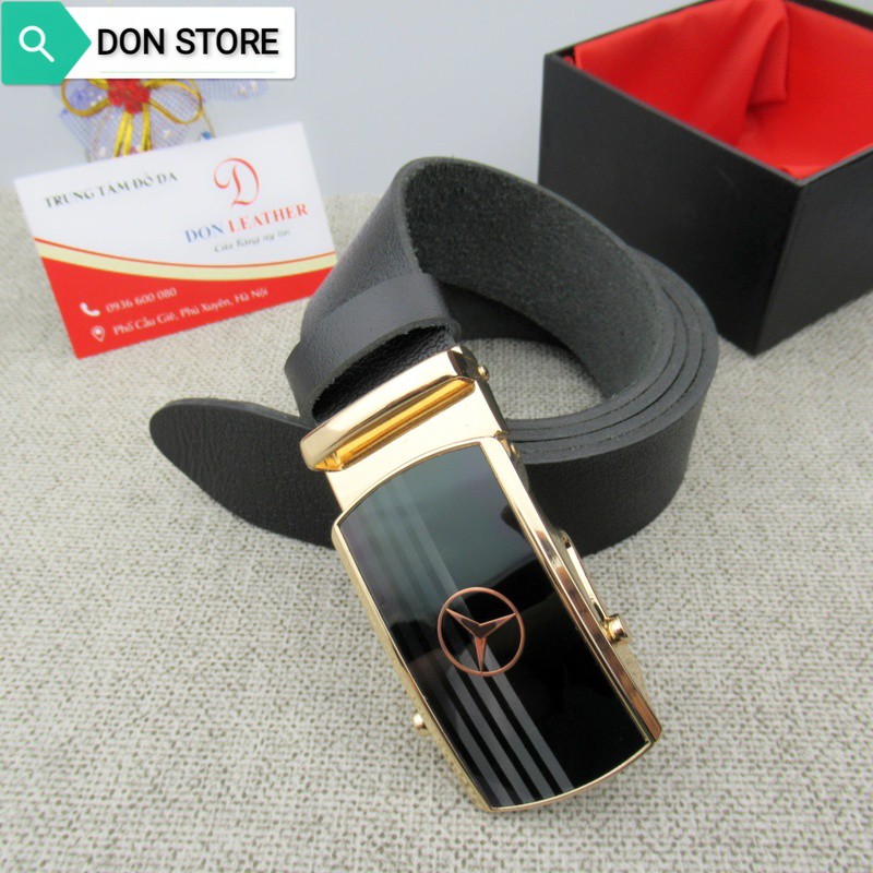 [Da Bò 100%] Thắt Lưng Nam. Dây Nịt Nam Full Hộp Đựng Cao Cấp Chất Liệu Da Bò Thật (BH 12 THÁNG)