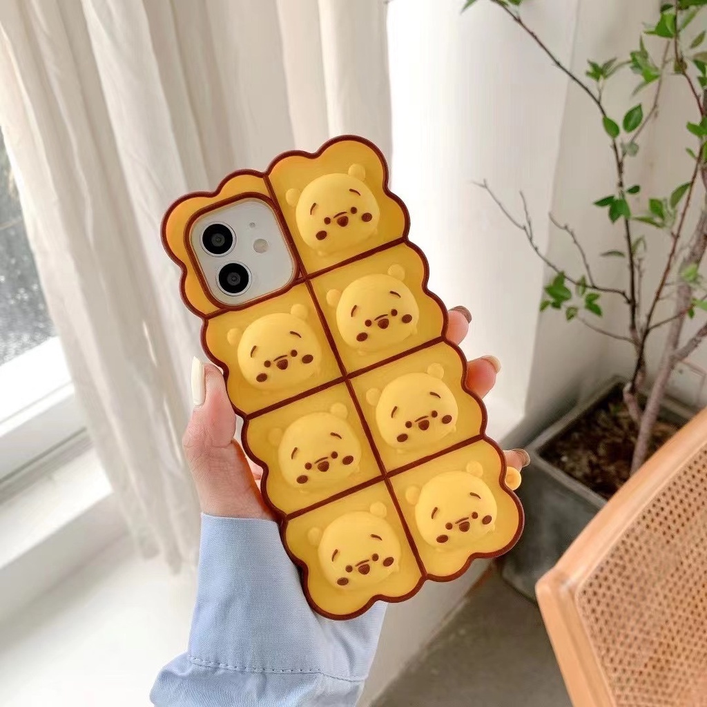 Ốp Điện Thoại Silicon Mềm Hình Winnie the Pooh Cho iphone 7 8 plus 11 promax 12 promax
