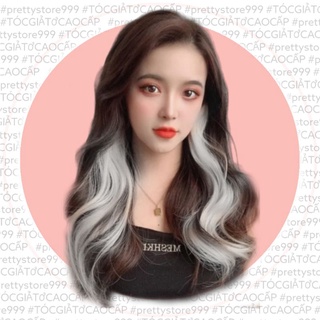 💕tóc kẹp💕 tóc kẹp phím line xám cá tính.