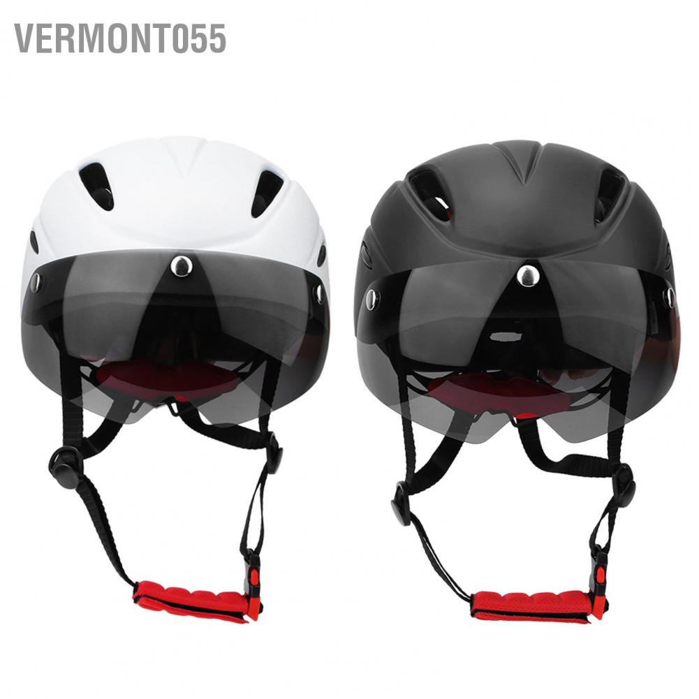 Có thể bán buôn Mũ bảo hiểm xe đạp leo núi có gắn kính che mặt cho các môn thể thao ngoài trời Vermont055 Hàng giao ngay