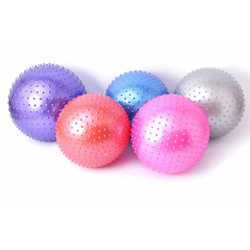 Bóng yoga gai 65cm tặng kèm bộ dụng cụ bơm hơi_QS