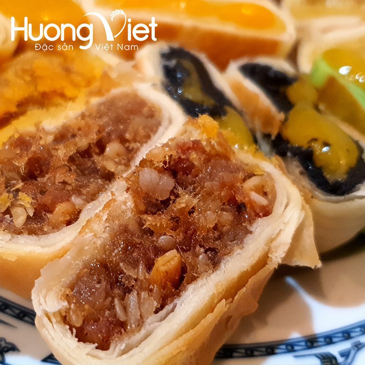 CVQ TUV [10 VỊ BÁNH] Bánh Pía Kim Sa mini Tân Huê Viên 10 vị khác nhau túi 12 bánh 85 21