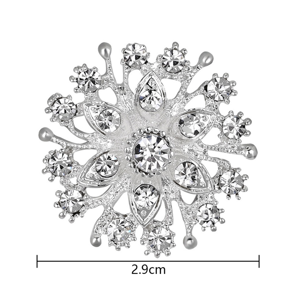 Ghim Cài Áo Hình Trái Tim Đính Đá Nhân Tạo Thời Trang Cho Nữ