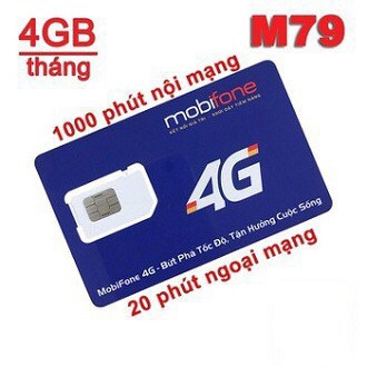 Sim 4G Mobifone MC79 - M79 - [ FREESHIP ] - 4GB DATA TỐC ĐỘ CAO - GỌI MIỄN PHÍ - 79K/THÁNG