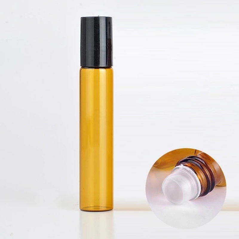 [Hàng mới về] Chai thủy tinh rỗng đầu con lăn thép không gỉ chiết nước hoa mẫu thử 10ml