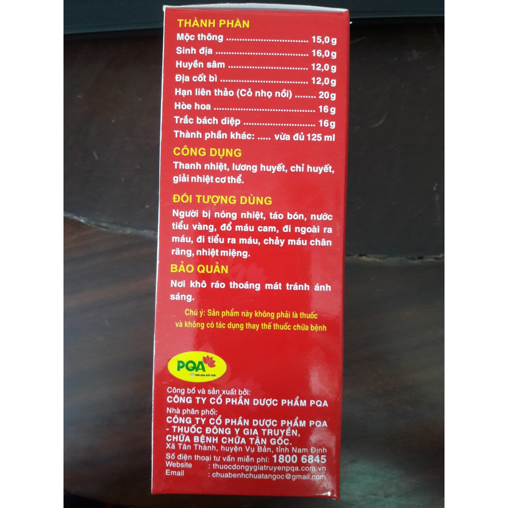 CHÍNH HÃNG Chỉ huyết PQA hỗ trợ điều trị chảy máu cam | BigBuy360 - bigbuy360.vn