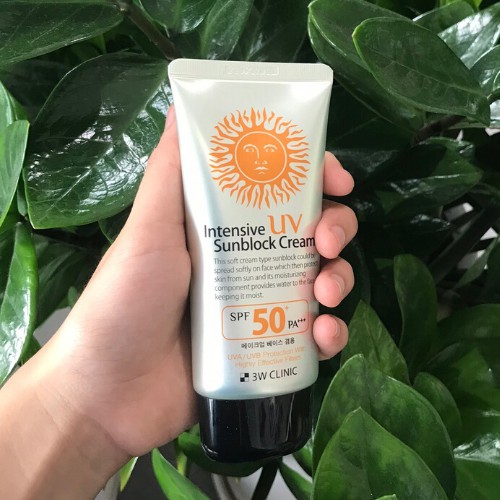 Kem chống nắng 3W Clinic UV Sunblock Cream SPF 50+ PA+++ 70 ml