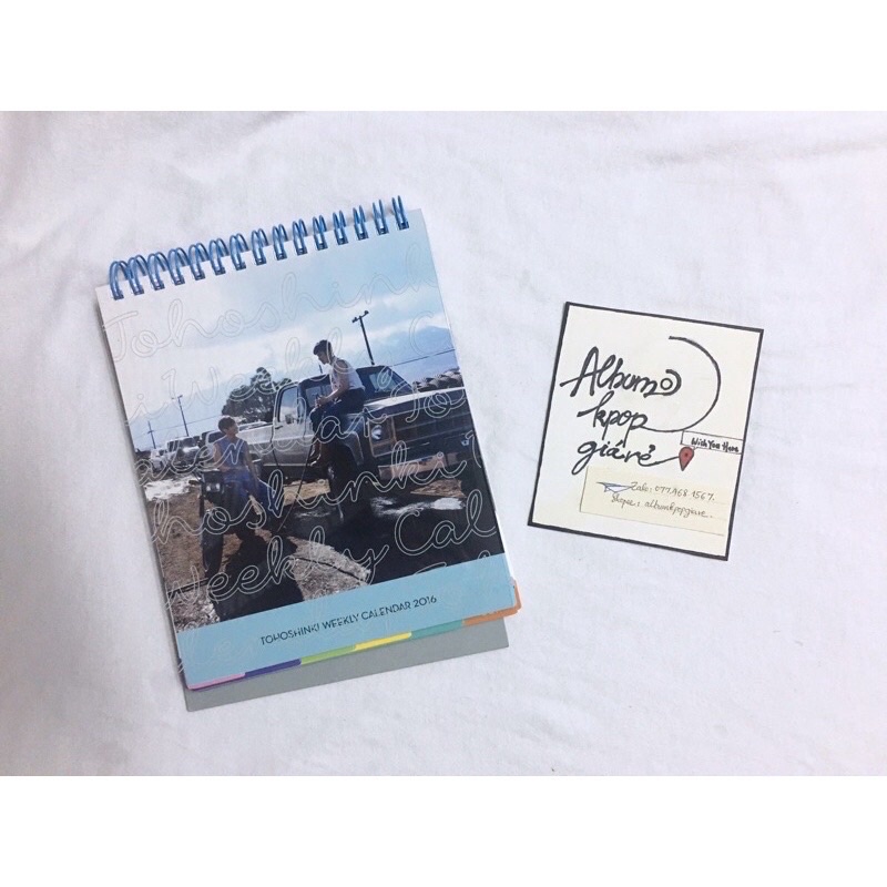 Tvxq Dbsk Đông phương thần Khởi lịch để bàn 2016 New, chưa qua sử dụng.